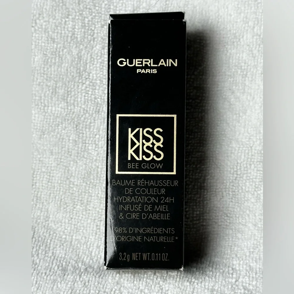 🆕 GUERLAIN Kiss Kiss Bee Glow Lipstick Balm in 319 Peach Glow - Fresh Coral NIB